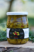 Olive schiacciate peso 750 gr